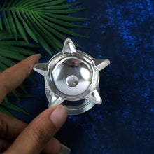 Stainless Steel Lotus Design Diya (1 Pc) - dailyneed.life