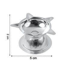 Stainless Steel Lotus Design Diya (1 Pc) - dailyneed.life
