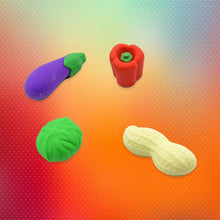 Mini Cute Vegetable & Fruit Erasers (4 Pc): Pencil Rubbers for Kids - dailyneed.life