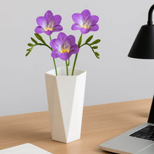 Modern Geometric Hexagon Plastic Flower Vase (1 Pc) - dailyneed.life