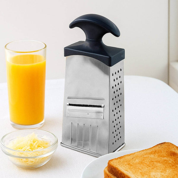 Apex Classic 4-in-1 Stainless Steel Grater & Slicer with Handle - dailyneed.life
