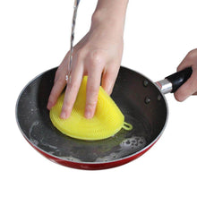Silicone Dish Scrubber Sponge Mildew Free, Non Stick, Heat Resistant - dailyneed.life