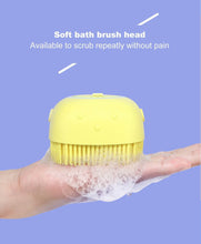 SILICONE MASSAGE BATH BODY BRUSH WITH SHAMPOO DISPENSER, SCRUBBER - dailyneed.life