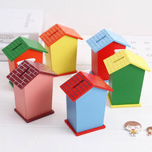 Cute Cartoon House Shaped Lovely Wooden Piggy Bank Money Bank - dailyneed.life