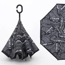 Printed Travel Windproof Umbrella (Reverse Umbrella) - dailyneed.life