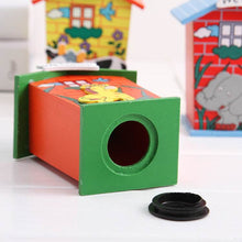 Cute Cartoon House Shaped Lovely Wooden Piggy Bank Money Bank - dailyneed.life