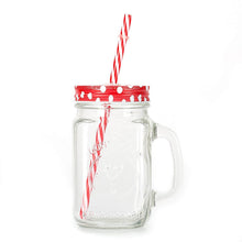 Drinking Cup / Glass / Mug Mason Jar with Handle & Straw - dailyneed.life