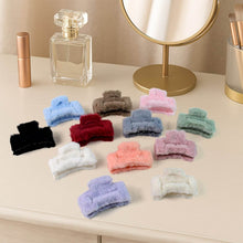 Big-Size Soft Faux Fur Hair Claw Clips (12 Pc) - dailyneed.life