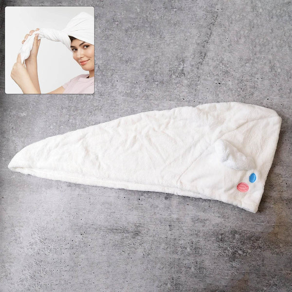 Premium Soft Microfiber Hair Drying Towel Wrap with Button (1 Pc) - dailyneed.life