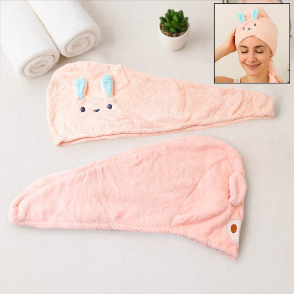 Soft Microfiber Hair Drying Towel Wrap (1 Pc / Mix Design) - dailyneed.life