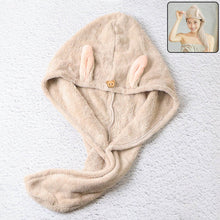 Cute Animal Ear Hooded Hair Drying Towel Wrap (1 Pc) - dailyneed.life