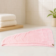 Soft Microfiber Hair Drying Towel Wrap with Cute Teddy Bear Button (1 Pc) - dailyneed.life