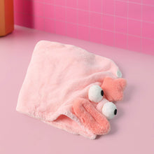 Soft Microfiber Cartoon Design Hair Drying Towel Wrap with Button Closure (1 Pc) - dailyneed.life