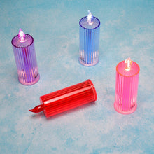Big Simple Candles for Home Decoration, Crystal Candle Lights, Diwali (Multicolor) - dailyneed.life