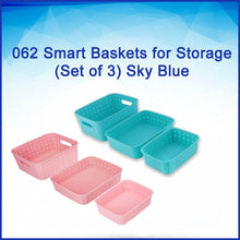Smart Baskets for Storage(Set of 3) Sky Blue - dailyneed.life