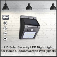 Solar Security LED Night Light for Home Outdoor / Garden Wall (Black) (30-LED Lights) - dailyneed.life