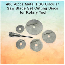 6pcs Metal HSS Circular Saw Blade Set Cutting Discs for Rotary Tool - dailyneed.life