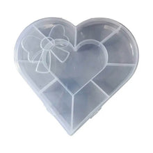 Heart-Shaped Plastic Bead Storage Organizer Box (1 Pc) - dailyneed.life