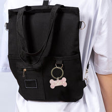 Cute Bone-Shaped Acrylic Keychain with Stylish Typography - dailyneed.life