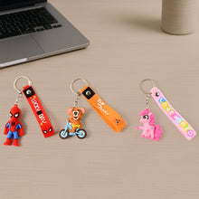 Cute Cartoon Silicone 3D Key Chain with Metal Hook & Strap (Pack of 1) - dailyneed.life