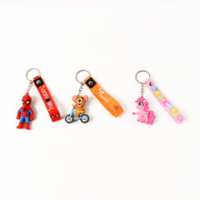 Cute Cartoon Silicone 3D Key Chain with Metal Hook & Strap (Pack of 1) - dailyneed.life