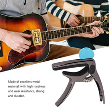Guitar Capo with Pickup Stand, Soft for Acoustic and Electric Guitar Ukulele Mandolin Banjo Guitar Accessories - dailyneed.life