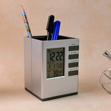 Multifunction Cube Digital Desk Clock with Pen Holder (1 Pc) - dailyneed.life