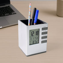 Multifunction Cube Digital Desk Clock with Pen Holder (1 Pc) - dailyneed.life