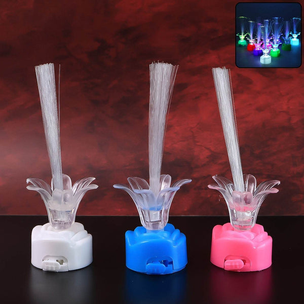 Multi-Color LED Fiber Optic Flower Night Lamps (Mix Color / 3 Pc) - dailyneed.life