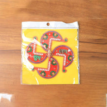 Acrylic Swastik Shubh Labh Wall Hanging (1 Pc) - dailyneed.life