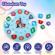 Aditi Wooden Educational Learning Clock Toy with Movable Hands - dailyneed.life