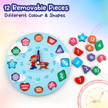 Aditi Wooden Educational Learning Clock Toy with Movable Hands - dailyneed.life