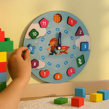 Aditi Wooden Educational Learning Clock Toy with Movable Hands - dailyneed.life