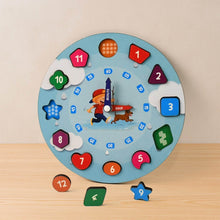 Aditi Wooden Educational Learning Clock Toy with Movable Hands - dailyneed.life