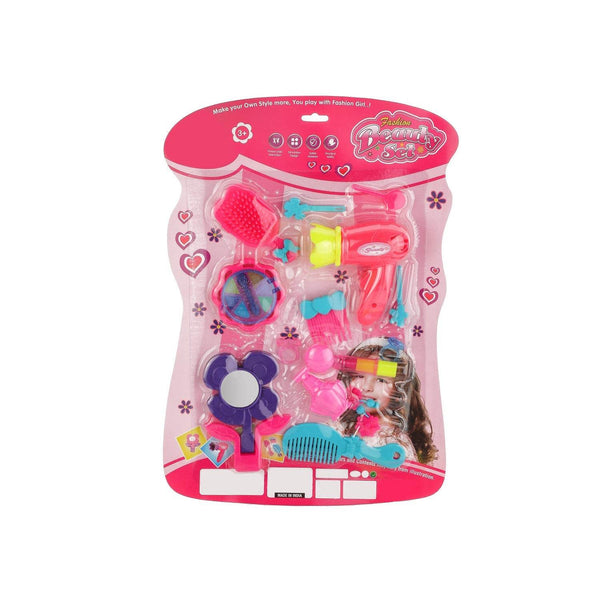Girl's Bring Along Beauty Suitcase Makeup Vanity Toy (Multicolour) - dailyneed.life