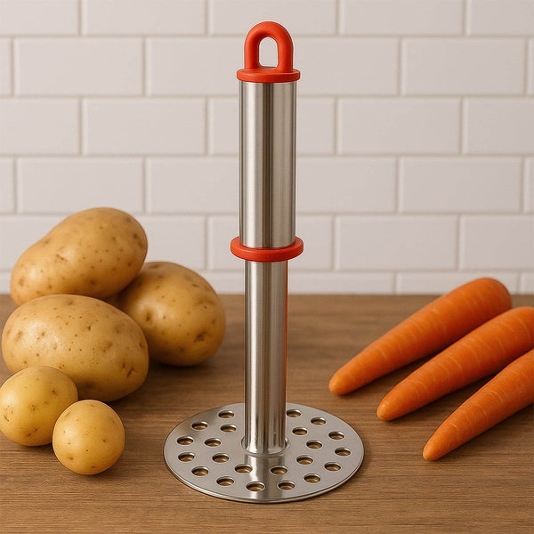 Stainless Steel Potato Masher with Ergonomic Handle (17cm / 1 Pc) - dailyneed.life