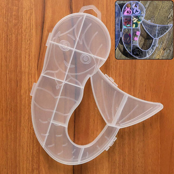 Mermaid Shape Plastic Storage Organizer Box (1 Pc) - dailyneed.life