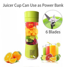Multi-Purpose Portable USB Electric Juicer 6-Blades, Protein Shaker, Blender Mixer Cup (380 ML) - dailyneed.life