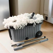 Apex Magic Spin Mop Cleaning Set with Dual Chamber Bucket & Wheels - dailyneed.life