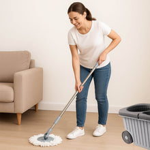 Apex Magic Spin Mop Cleaning Set with Dual Chamber Bucket & Wheels - dailyneed.life