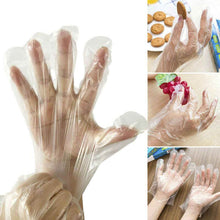 Plastic Transparent Disposable Clear Gloves (White) (100Pc) - dailyneed.life