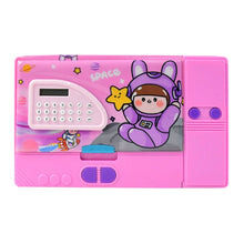Multi-Functional Space Theme Pencil Box with Built-in Calculator (1 Pc) - dailyneed.life