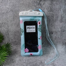 Waterproof Peach Transparent Mobile Pouch with Neck Strap (1 Pc) - dailyneed.life