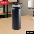 Black Stainless Steel Double Wall Vacuum-insulated Drink Water Bottle (1000 Ml) - dailyneed.life