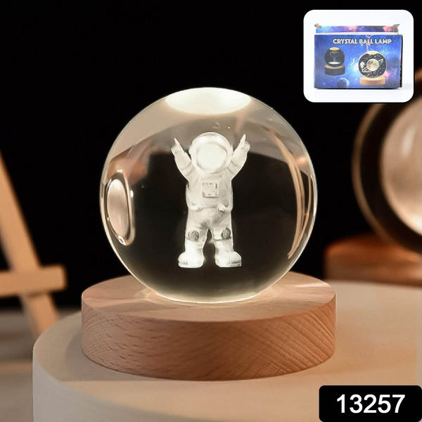 Moon 3D Crystal Ball Lamps with Base For Bedroom 3D Lamps (1 Pc) - dailyneed.life