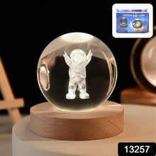 Moon 3D Crystal Ball Lamps with Base For Bedroom 3D Lamps (1 Pc) - dailyneed.life
