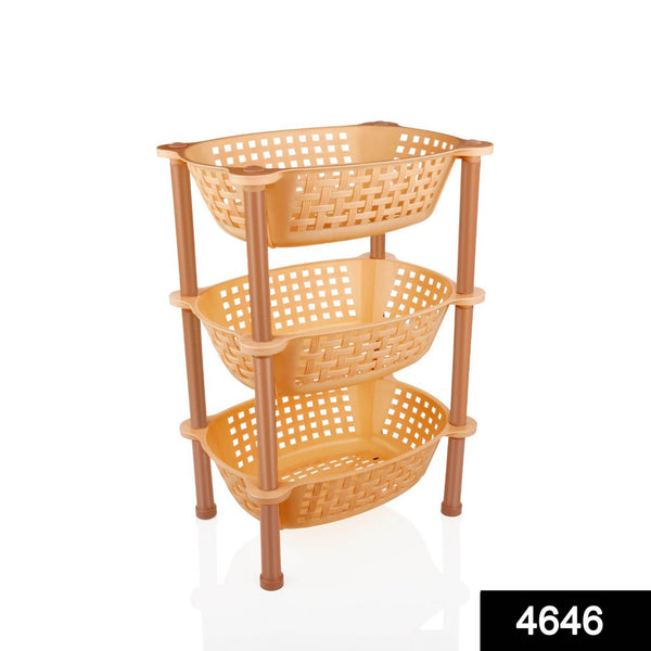 Multipurpose Plastic Storage Rack Organiser, Diwali - 3 pcs - dailyneed.life