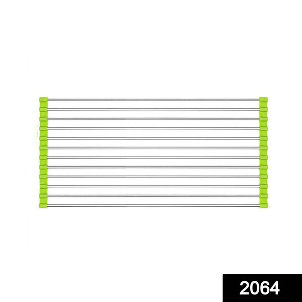 Foldable Drain Rack Kitchen Sink Roll up Dish Drying Rack Portable Dish Rack - dailyneed.life