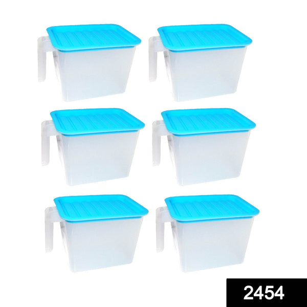 Air Tight Unbreakable Big Size 1100 ml Square Shape Kitchen Storage Container (Set of 6) - dailyneed.life