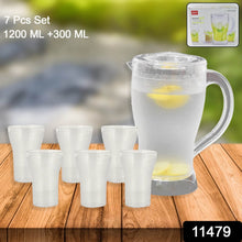Apex Unbreakable Lemon Jug Set with 6 Glasses – 1200ML Jug + 300ML Glasses Approx - dailyneed.life